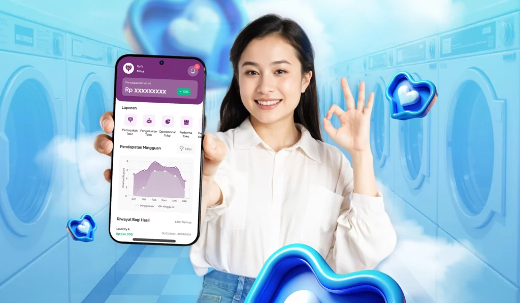 Aplikasi Mitra Yulo adalah Keunggulan Kemitraan Laundry Yulo
